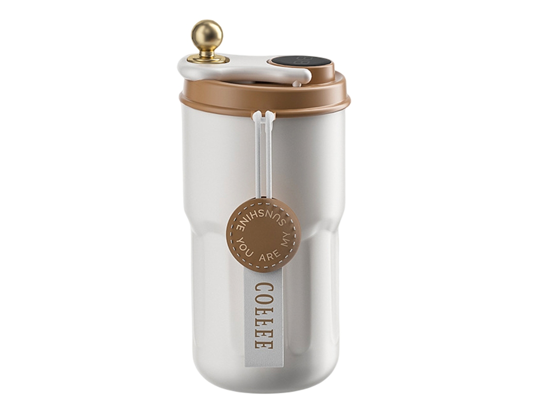 Innovador vaso de café, taza de viaje inteligente con aislamiento y tapa antifugas, tu compañero en cada aventura.