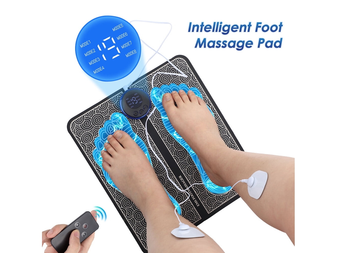 Almohada de masaje para neuropatía plantar con control remoto, 4 almohadas corporales, masaje de espalda y piernas, 8 programas, 19 niveles STELASPLEN