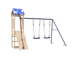 Parque infantil de exterior de VIDAXL madera maciza de pino