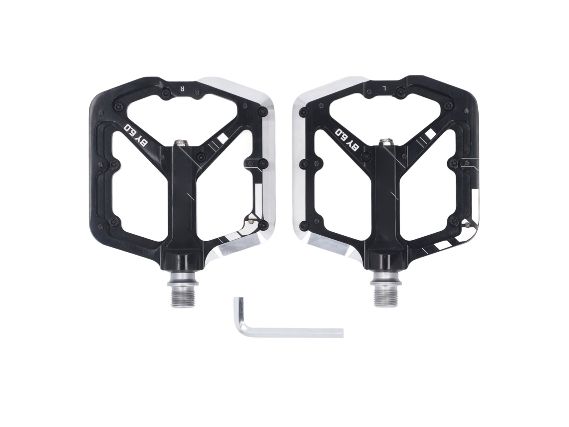 Pedales Rebe con 3 rodamientos, ligeros, de aluminio y antideslizantes, para bicicletas de montaña y de carretera.