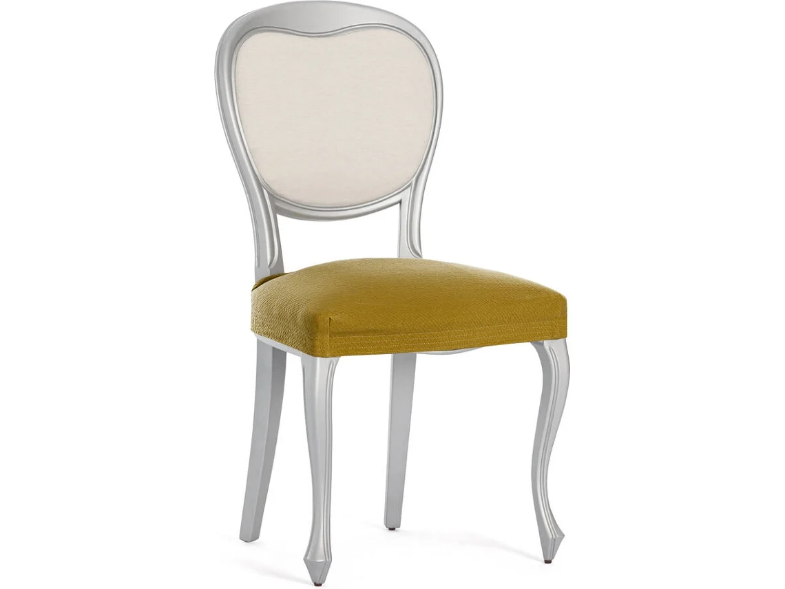 Funda de Silla EYSA Premium Bronx Pack de 2 Fundas Tejido Multielástico (50 x 50 x 5 cm - Poliéster - Mostaza)