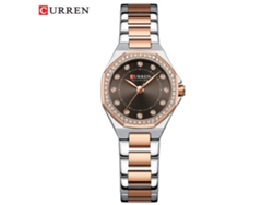 Elegante Reloj De Mujer Con Pedrería, Esfera Octogonal, Resistente Al Agua.