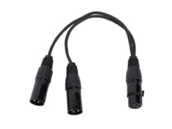 Cable Divisor En Y Xlr De 3 Pines Hembra A Duo Macho, Conexión De Micrófono Balanceada, 0,3 M