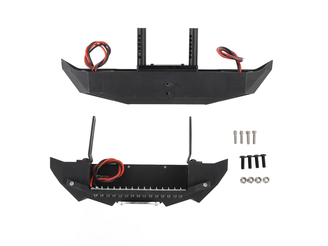 Pernos anticolisión delanteros y traseros de metal para carreras SCX10 90046 RC Crawler Car (modelo 2026)