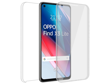 Carcasa Oppo Find X3 Lite 5G TUMUNDOSMARTPHONE 360 Transparente