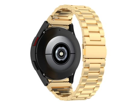 Correa de acero inoxidable 3 cuentas para Samsung Galaxy Watch 5/Watch 5 Pro/Watch4 40mm/44mm/Watch4 Classic 42mm/46mm - dorado