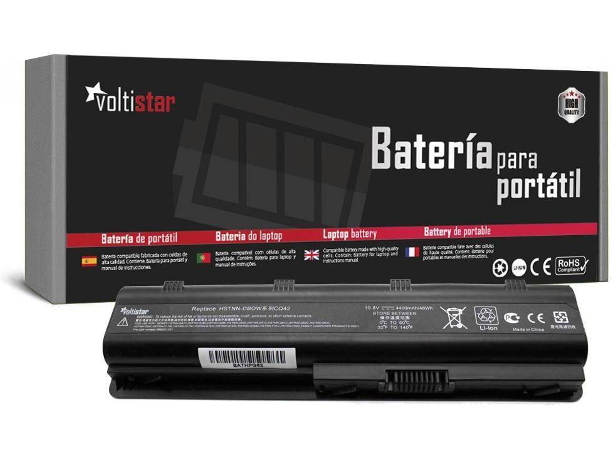 Batería para Portátil VOLTISTAR HP Pavilion Dv6-3153Ss 593553-001 586007-121 586007-141