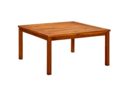 Mesa de centro de jardín 85x85x45 cm Madera maciza de acacia Lovely Home