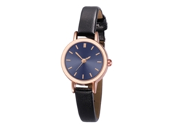 Reloj De Pulsera De Cuarzo Para Parejas (hombre Y Mujer) Con Correa De Pu Azul Y Negra.