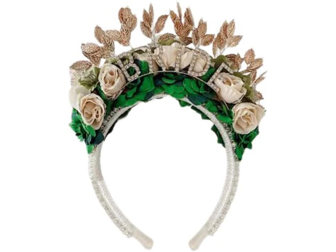 Diadema Nupcial Con Perlas Para Despedida De Soltera
