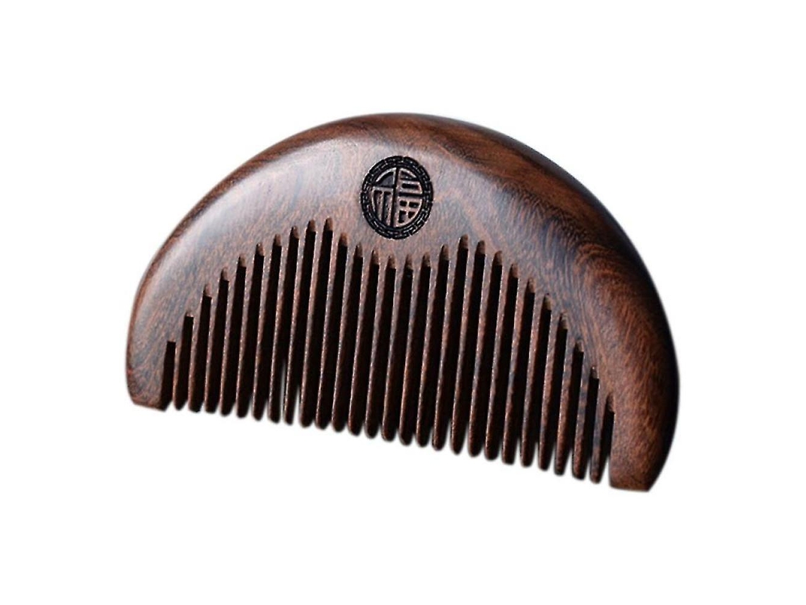Peine para el cuidado del cabello, antiestático, hecho a mano, de madera natural y sándalo tallado. Peine de bolsillo, peine de masaje. Tienda Jinyubo.