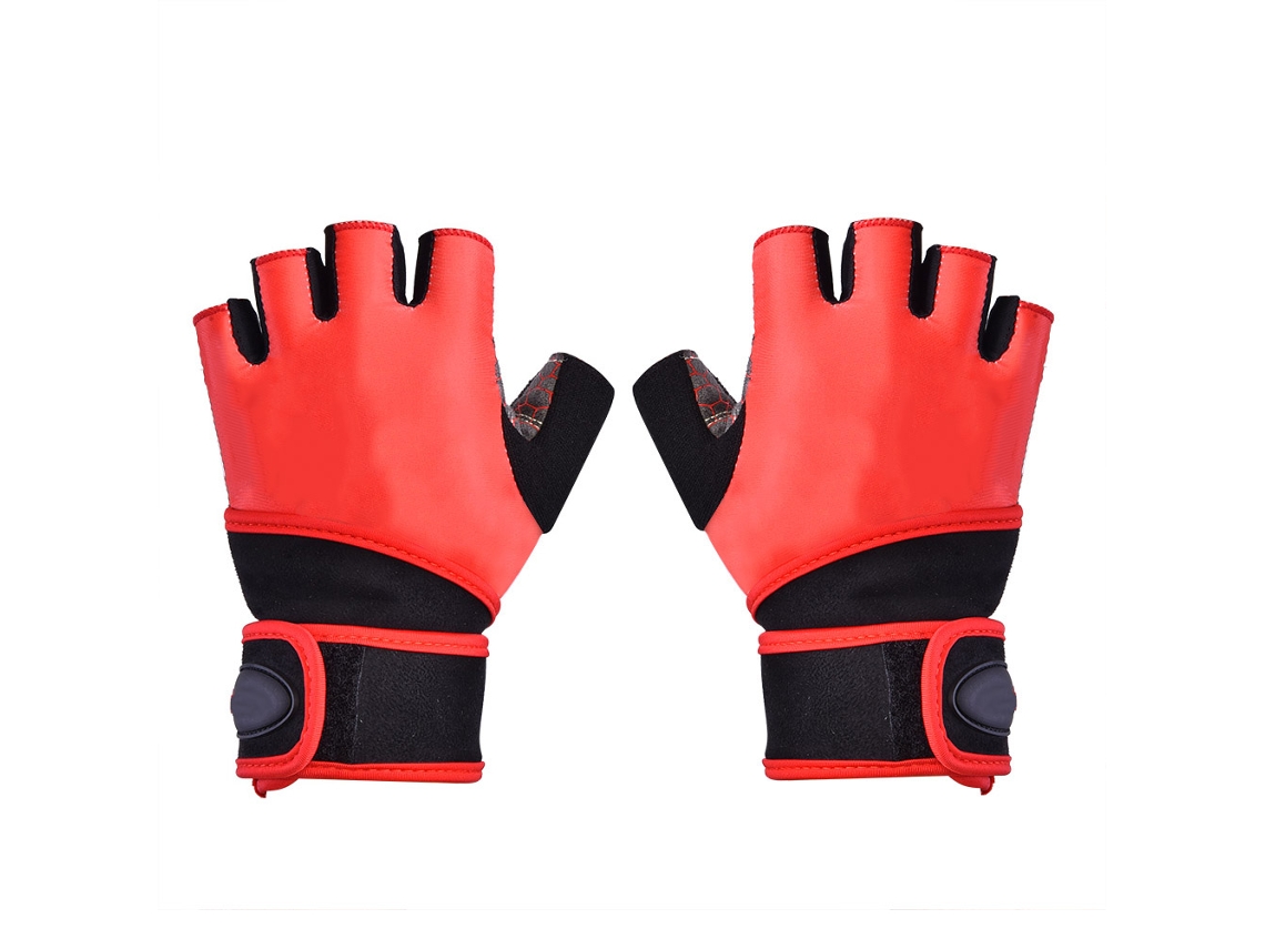 Guantes unisex de medio dedo Boodun para gimnasio, deportes, levantamiento de pesas y fitness (talla M)