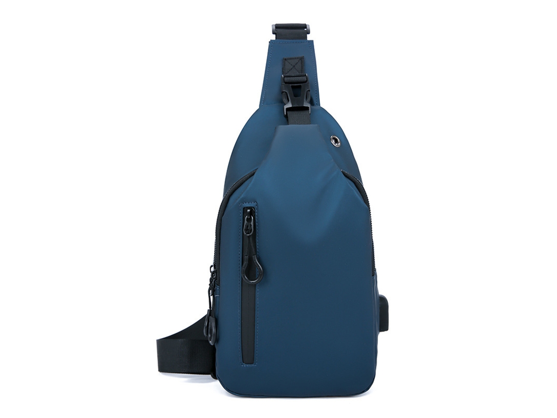 Bolso de pecho para hombre, bolso de hombro ejecutivo, portátil para viajes al aire libre. Azul, talla única. YUNZII