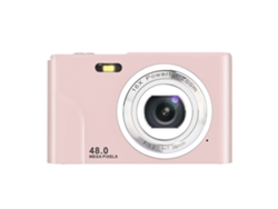 Cámara digital de 48 MP con zoom de 16x, 1080P, pantalla IPS de 2,4, 32 GB, ideal para viajes, ceremonia de graduación (rosa) CHRONUS