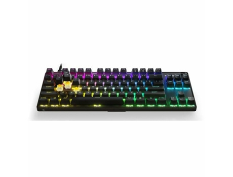 Teclado Gaming STEELSERIES Apex 9 tkl (Membrana - Francés - Negro)