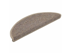 Alfombra Autoadhesiva Escalera Sisal 30 Uds Beige Oscuro