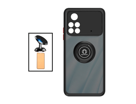 Funda para Xiaomi Poco X4 Pro, Poco X4 Pro 5G GIFT4ME Vidrio Templado Negro