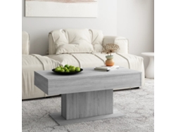 Mesa de Centro de Apoyo 96X50X45 Cm Derivados de Madera Gris Sonoma