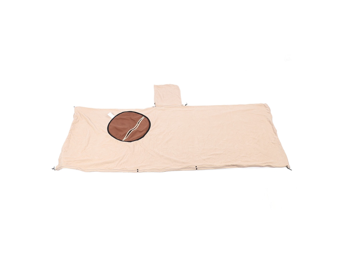 Manta polar impermeable con capucha para camping o cafetería