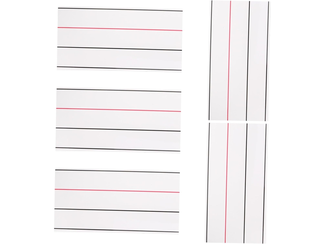 5 Tiras Magnéticas Para Escribir Frases, Con Cuadrícula Borrable En Seco, Para Pizarra Blanca De Aula.