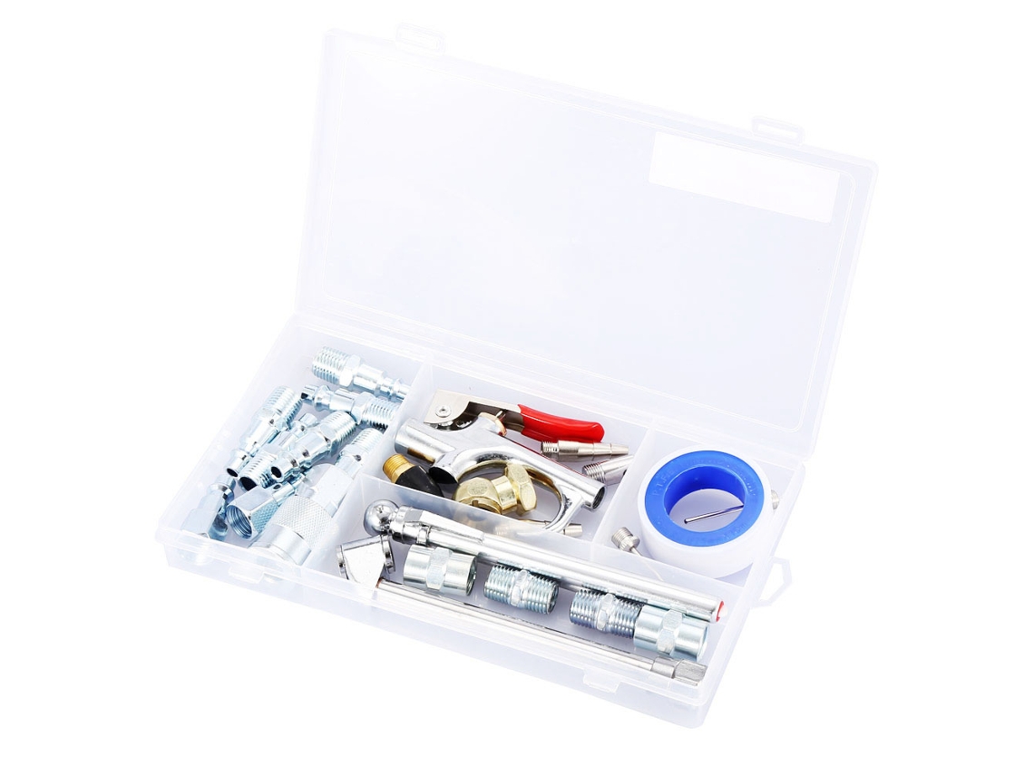 25 Piezas De Accesorios Para Compresor De Aire Para Medición Completa De La Presión De Los Neumáticos