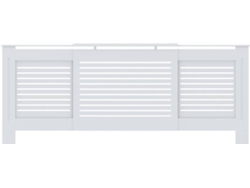 Tapa Radiadores VIDAXL (Blanco - MDF - 205 cm)