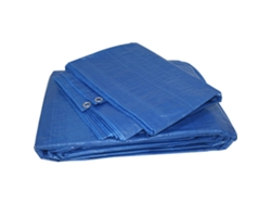Toldo rafia 4,90x7,90  azul c/ ollaos (5x8 m)