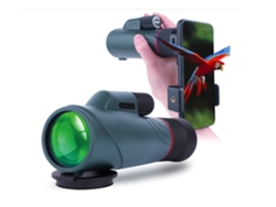 Telescópio Portátil De Alta Potência 10 20x50 Para Adultos Monocular Ipx7 Impermeável Bak4 Prism Fmc Azul Saisiyiky