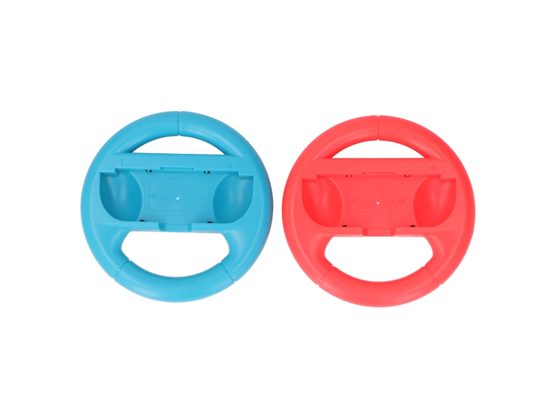 Volante Ergonómico, Volante De Carreras Para Mando Joy-con De Switch, Rojo Y Azul.
