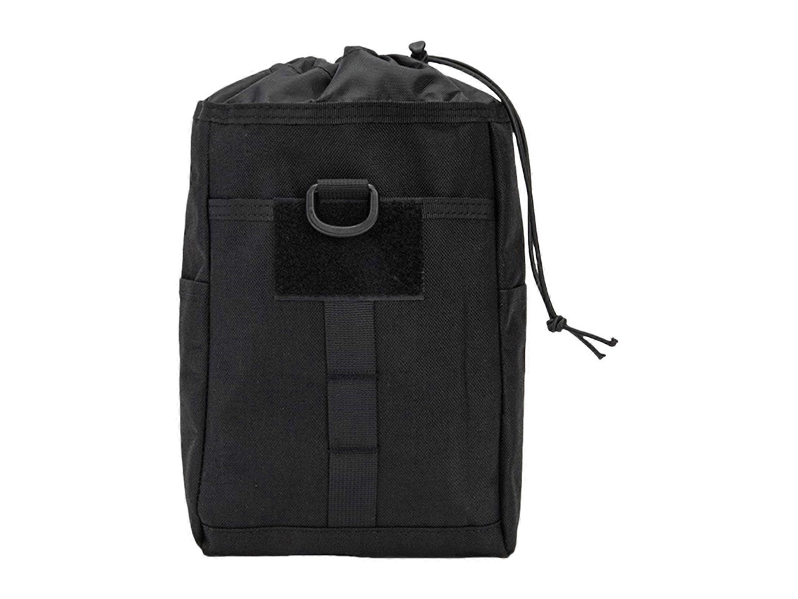 Riñonera versátil e indispensable para actividades al aire libre, con bolsillos con cremallera para guardar el equipo. Color: Negro.