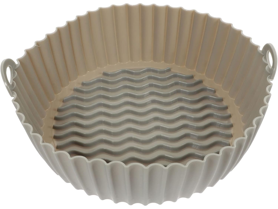 Forro De Silicone De 7,5 Polegadas, Antiaderente E Reutilizável, Resistente Ao Calor E Durável, Adequado Para Uso Em Fritadeiras Elétricas De Ar.