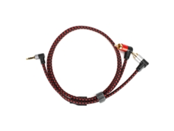 Cable de audio minijack de 3,5 mm a 2 RCA para conectar auriculares de PC y coche.