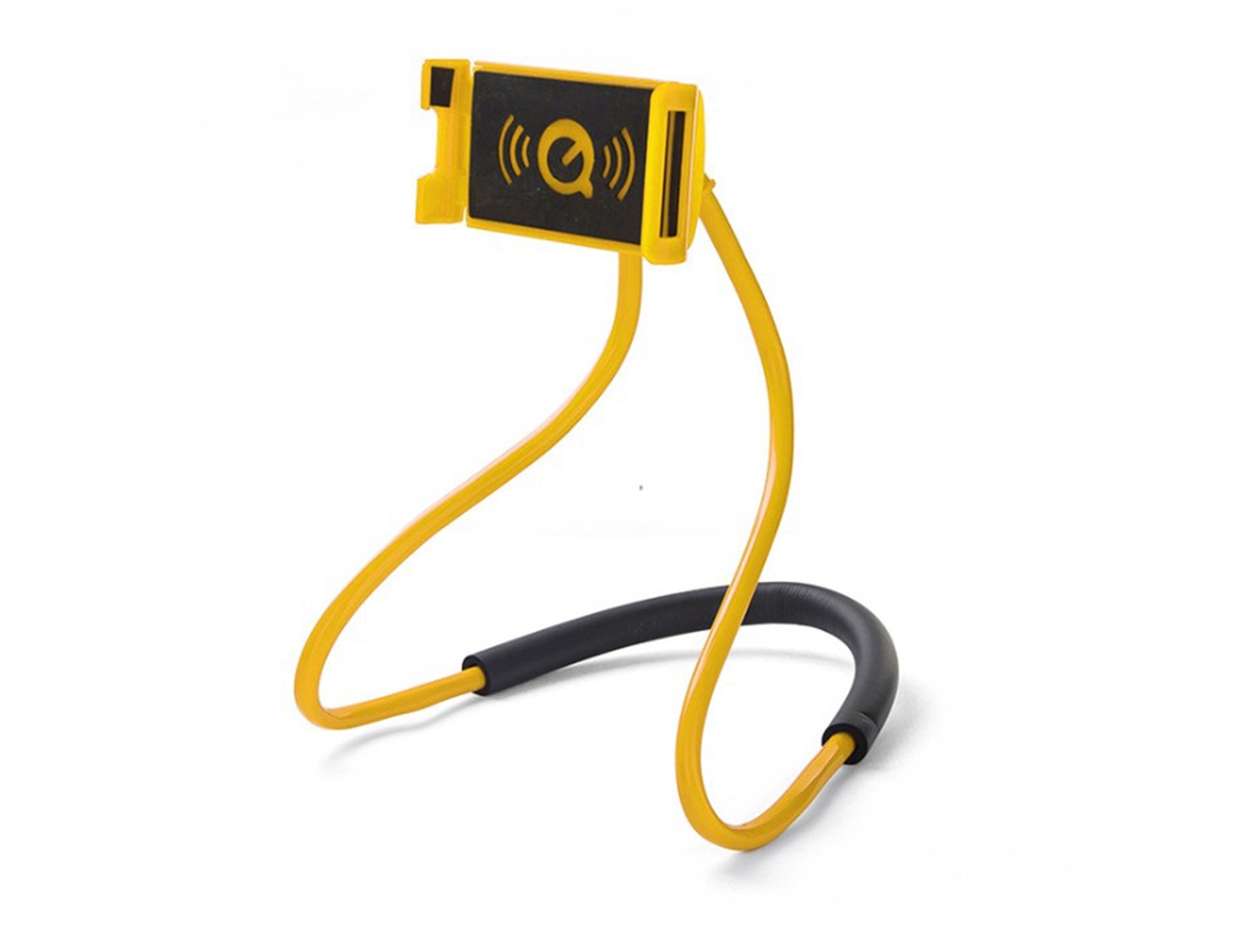 VVJIJILLY Suporte universal extensível para celular com braço ajustável para bastão de selfie e suporte portátil (amarelo)