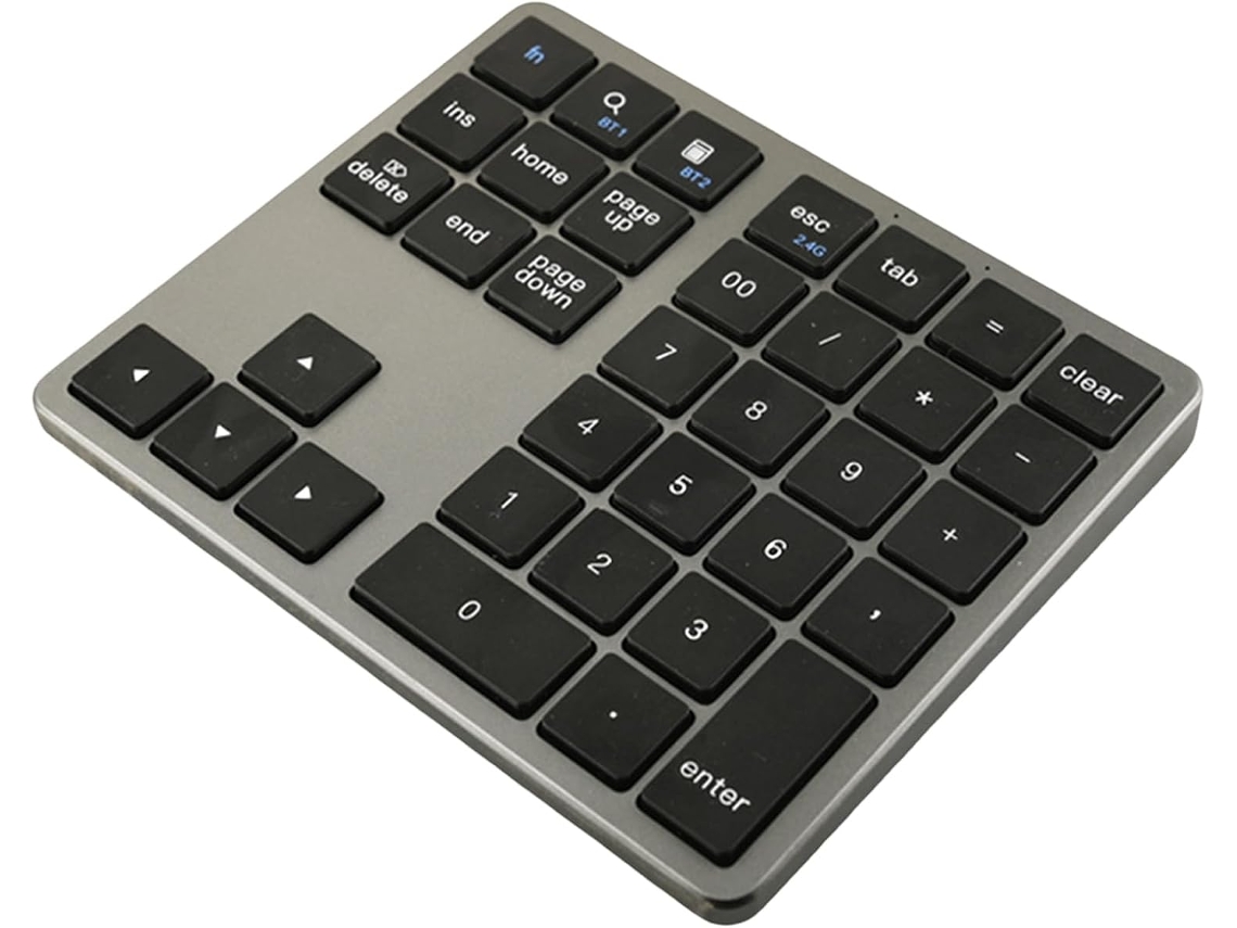 Teclado Con Cable | 35 Teclas Numéricas Pequeñas – Teclado De Ordenador De Funcionamiento Silencioso