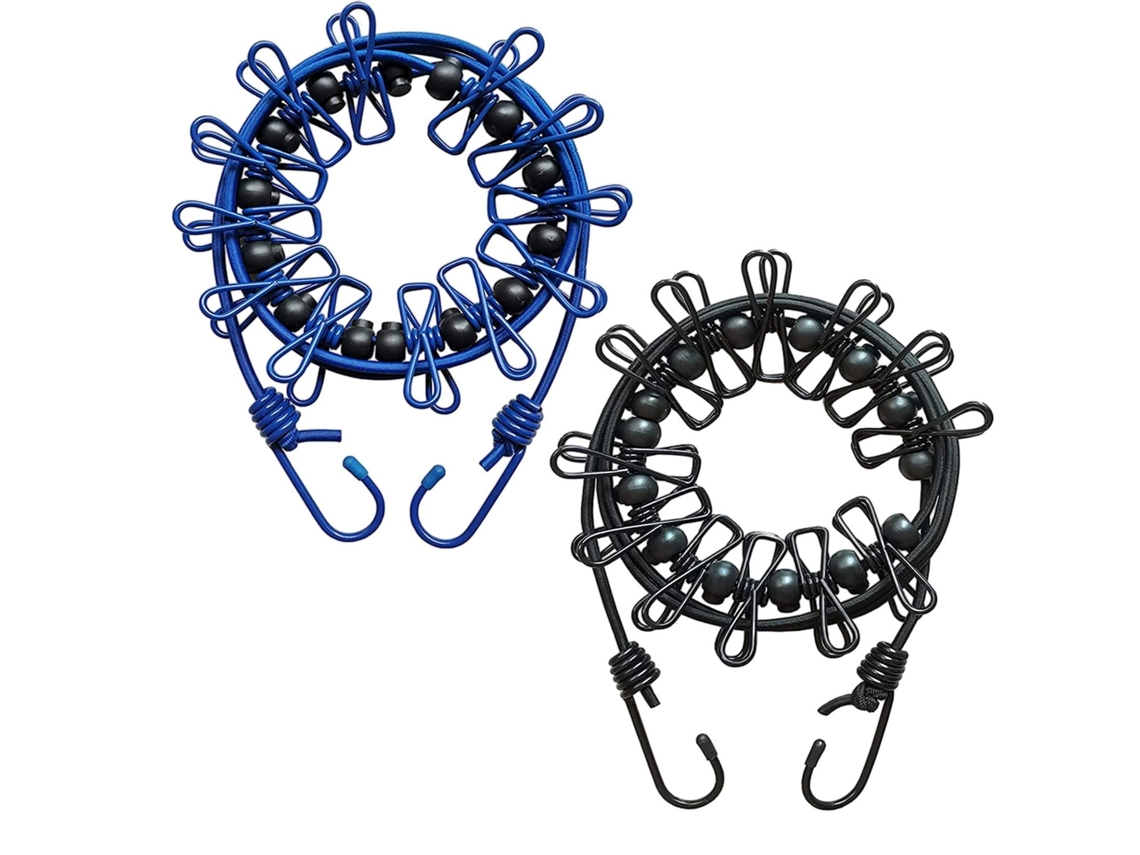 Juego de 2 secadores de plástico azul y negro KOFIHETY