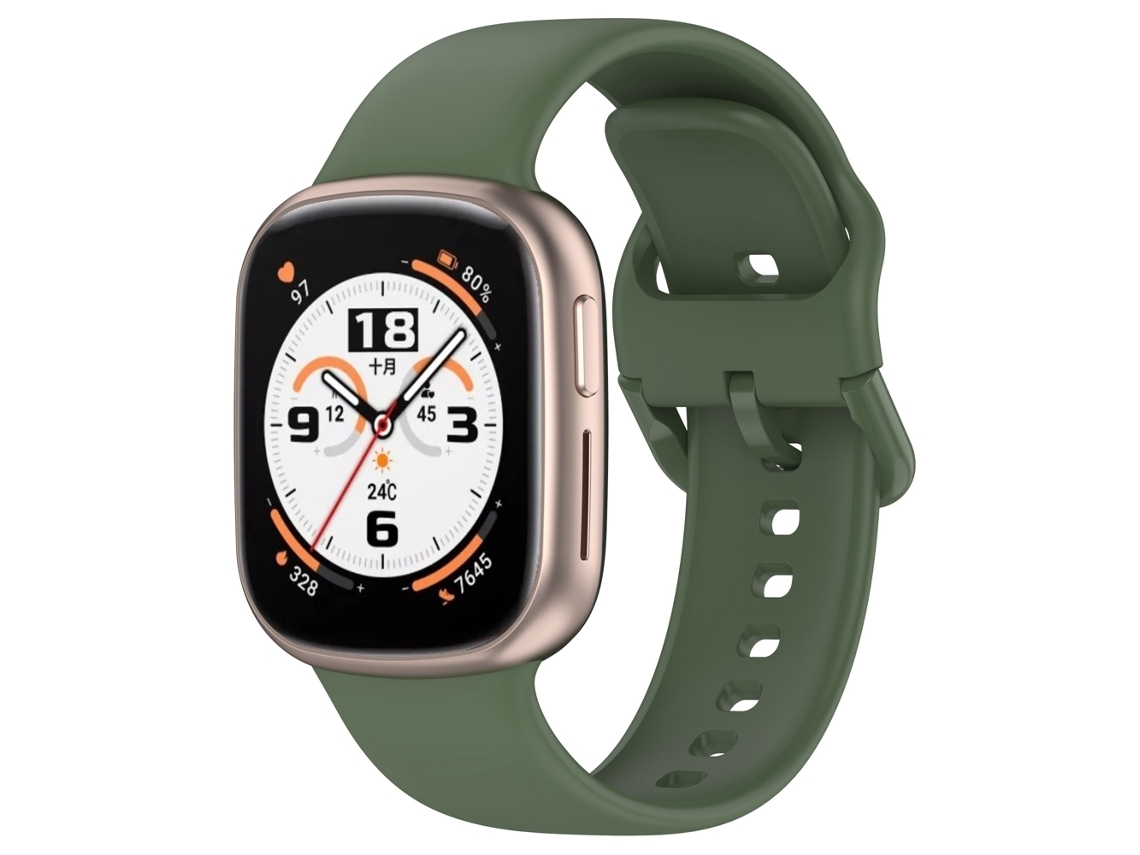 Bracelete de relógio de silicone para Honor Watch 4 (verde escuro)