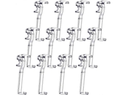 Clips De Volante Para Persianas Horizontales De 2.5 Pulgadas Clip Retenedor De Volante Plástico Transparente Oculto 12 Piezas
