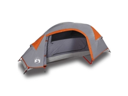 Tienda de campaña iglú VIDAXL para 1 persona impermeable VIDAXL gris naranja