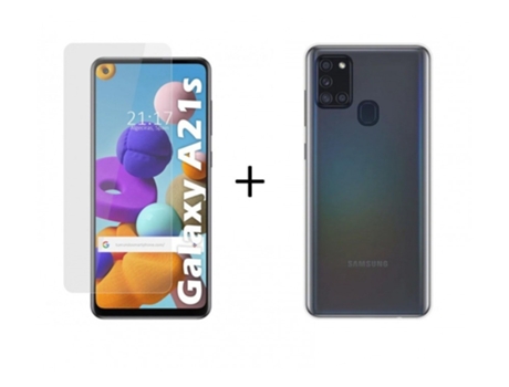 Carcasa + Protector de Pantalla Samsung Galaxy A21s TUMUNDOSMARTPHONE Pack Transparente