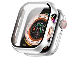 Película De Vidro Temperado Para Apple Watch Series 11 De 42 Mm Com Capa Integrada Em Policarbonato Prateada