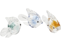 Figuras Peces Cristal Transparente Decoración Hogar Ligeras Diseño Creativo Dibujos Animados Ideales Textiles