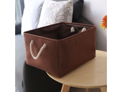 2026-cesta De Almacenamiento 3 Paquetes Plegable Con Asas De Cuerda, 11.8x7.9x5.1in, Para Niños, Armario, Hogar