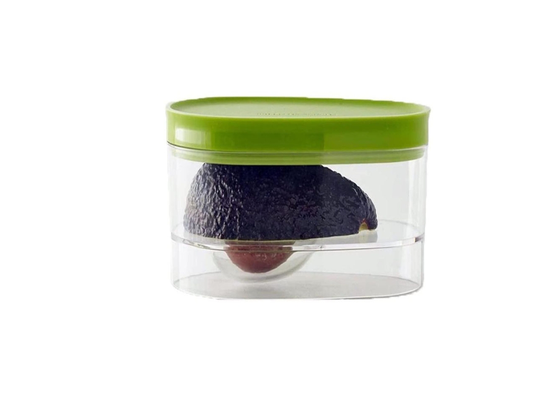 VVJIJILLY Protetor De Abacate, Design Ergonômico, Pp De Grau Alimentício, Portátil, Hermético, Lavável Na Máquina De Lavar Louças, Para Armazenamento Em Geladei