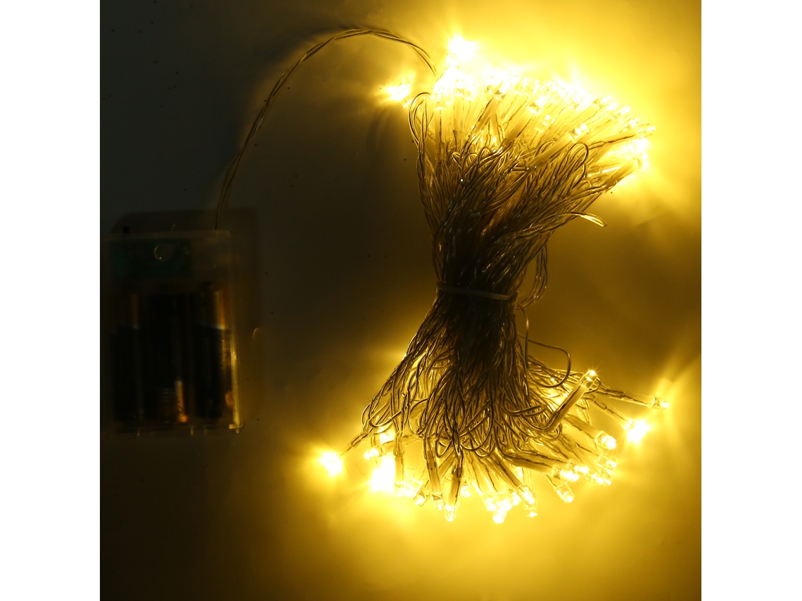 3 cajas navideñas de hierro iluminadas con LED y cintas