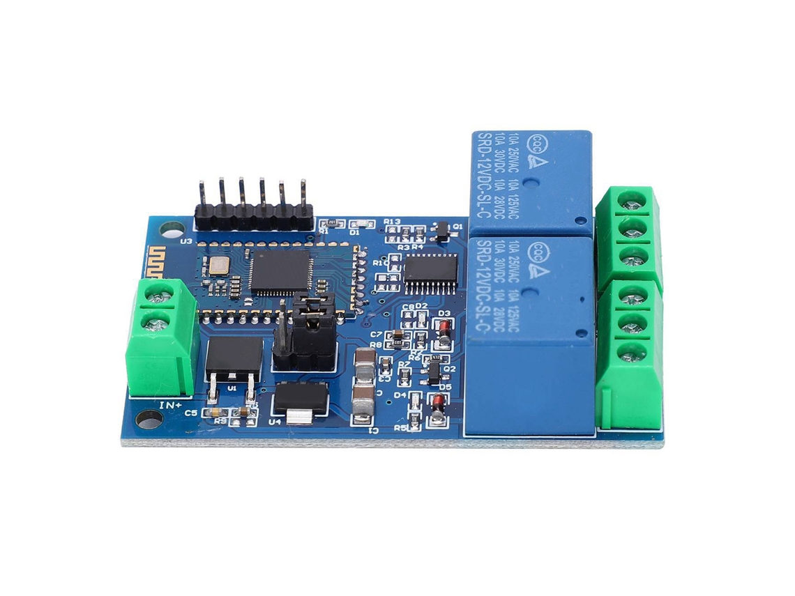 Módulo De Relé Bluetooth De 2 Canales Dc12v Con Control Remoto A Través De Una Aplicación Móvil.