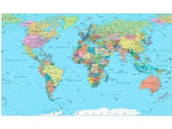 Fotomural OEDIM Mapa Mundi (Multicolor - 350x250cm - Vinilo)