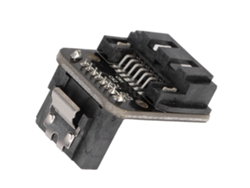 Adaptador Sata De 90° Conector De Placa Base 7pines A Accesorios De Computadora De 90°