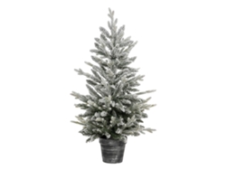 Árbol de Navidad Frosty 100cm verde flocado blanco purpurina - FEERIC LIGHTS & CHRISTMAS