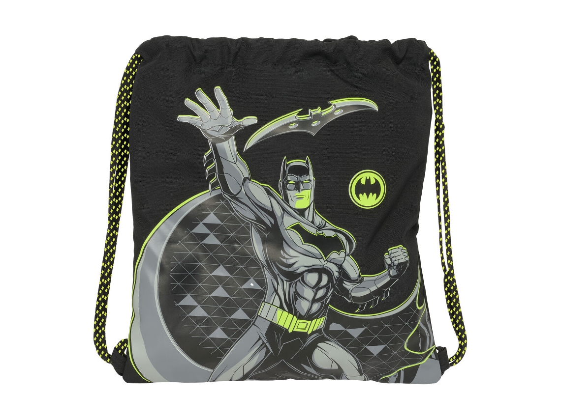 Mochila de cuerda negra Batman Game Over 35 X 40 X 1 Cm