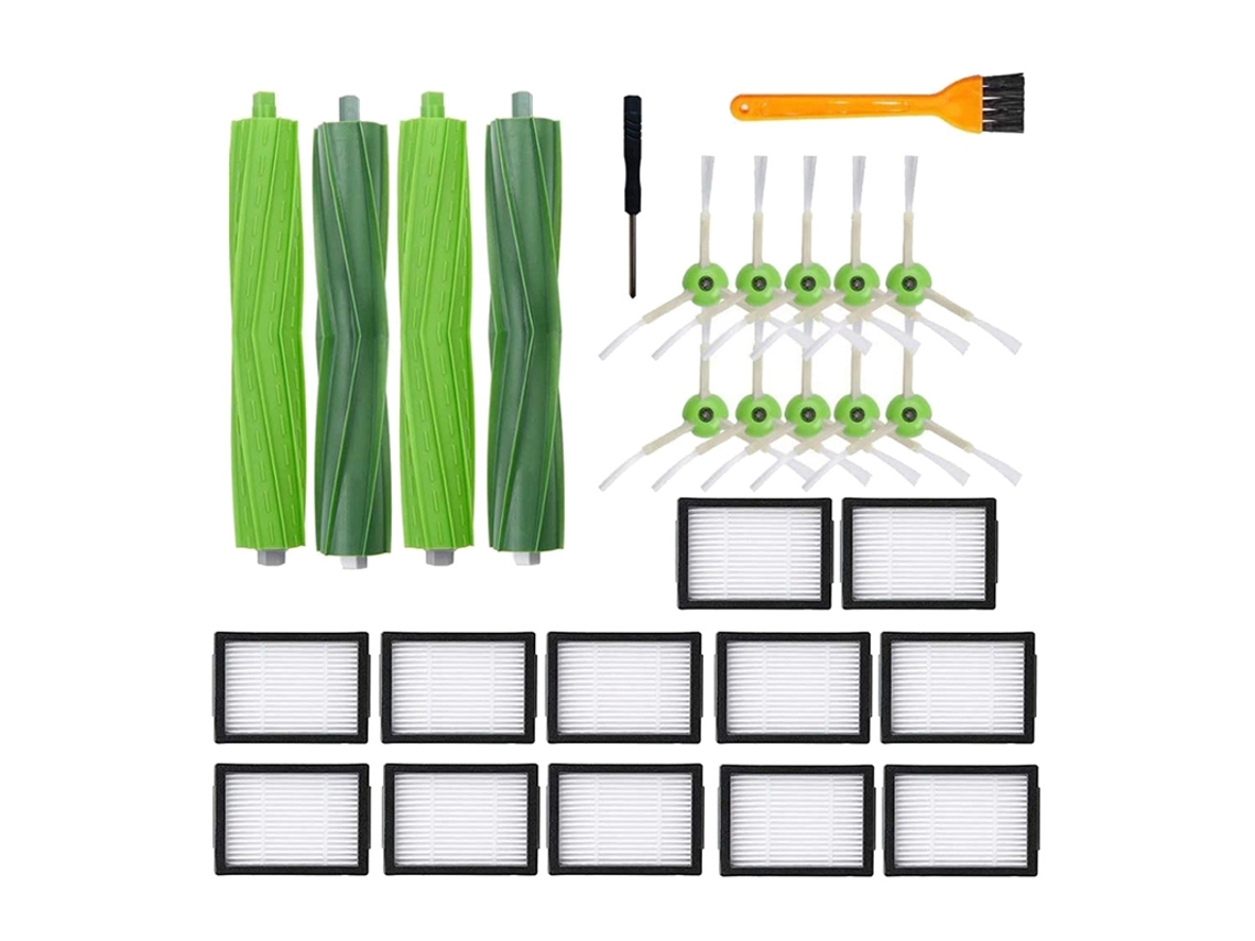 Piezas de repuesto para aspiradora Irobot Roomba E5 E6 E7 I7 I7, Kit de reposición cepillo de filtro cepillos laterales